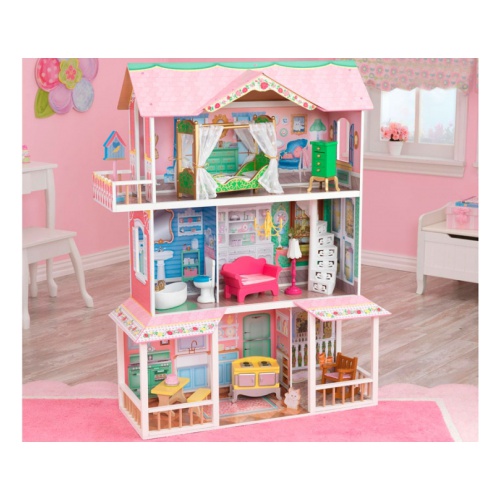 Деревянный дом KidKraft для Барби "Карамельная Саванна" (Sweet Savannah) с мебелью