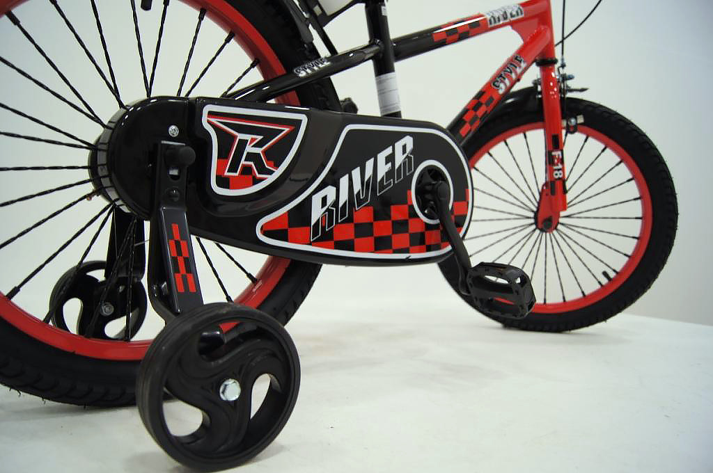 Двухколесный велосипед Rivertoys 14 дюймов красный