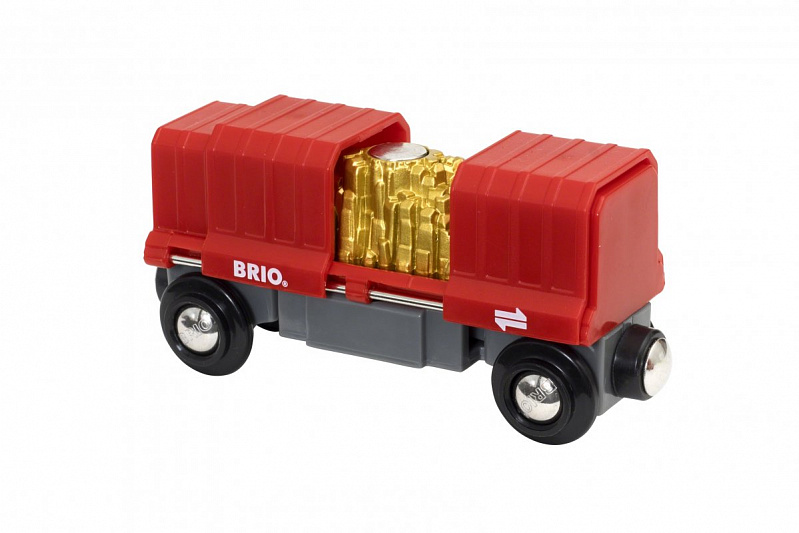 Грузовой вагончик BRIO с золотом