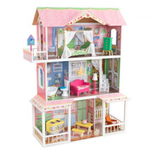 Деревянный дом KidKraft  для Барби  "Карамельная Саванна" (Sweet Savannah) с мебелью в подарочной упаковке