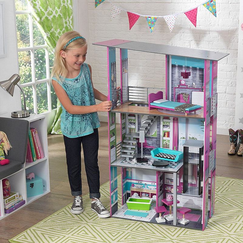Кукольный дом KidKraft  для Барби "Гламурный" с мебелью
