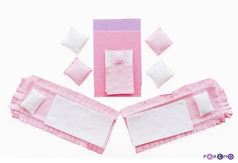 Набор текстиля для розовых домиков Paremo серии "Вдохновение"