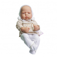 Кукла ASI Лукас 42 см в чепчике с помпончиками