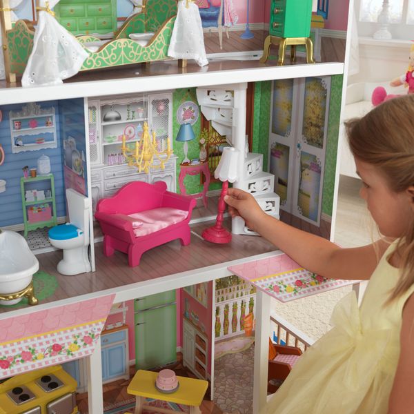 Деревянный дом KidKraft  для Барби  "Карамельная Саванна" (Sweet Savannah) с мебелью в подарочной упаковке