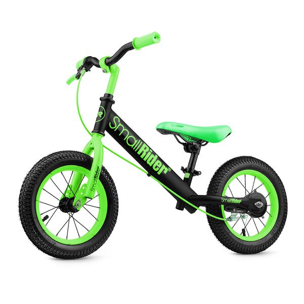 Детский беговел с надувными колесами и тормозом Small Rider Ranger 2 Neon (салатовый) 12 дюймов