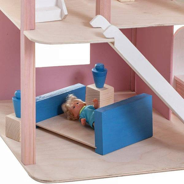 Кукольный домик Paremo "Лазурный берег" с мебелью 21 предмет