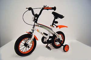 Двухколесный велосипед Rivertoys 14 дюймов оранжевый