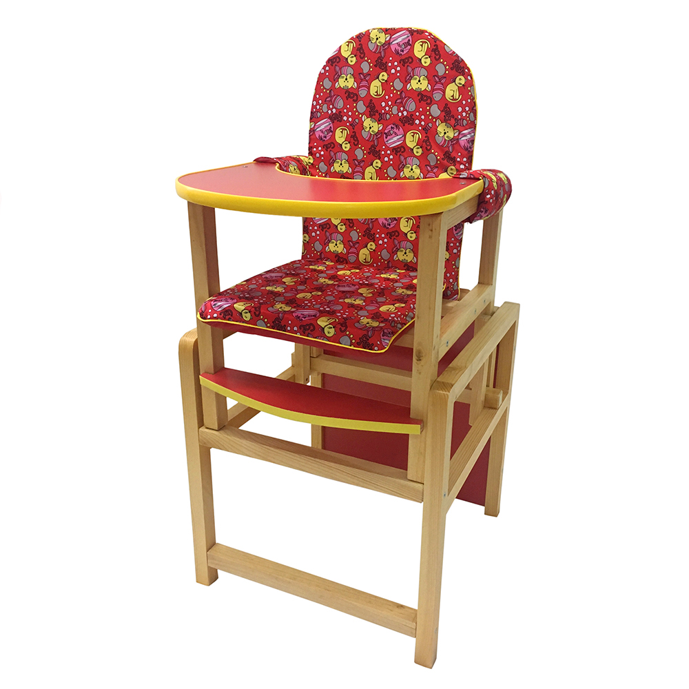 Стол-стул для кормления "Ксения" (красный-СТД0405)