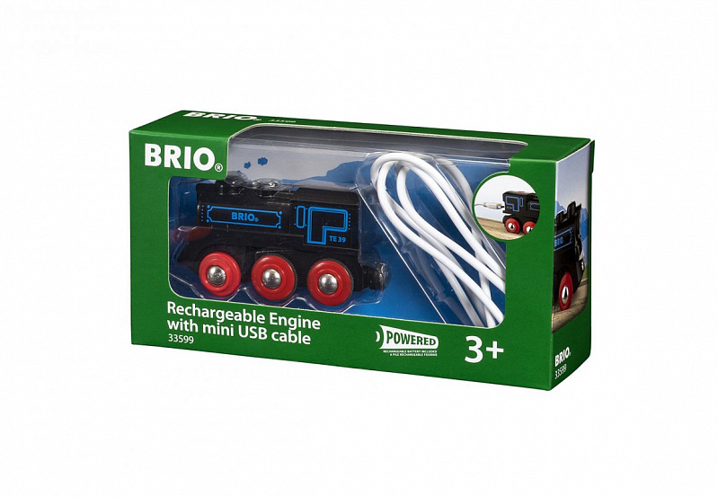 Паровоз BRIO Подзаряжаемый с USB кабелем