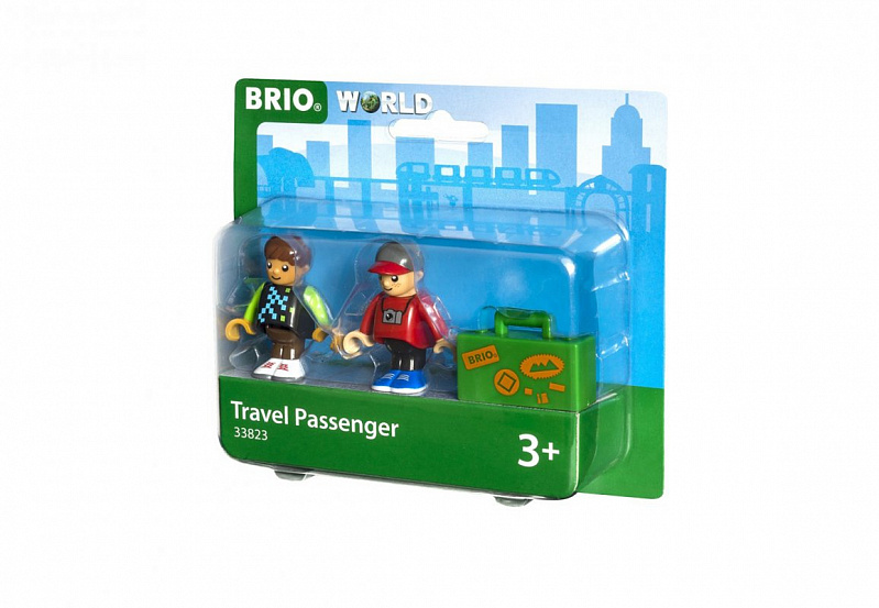 BRIO Набор из 2- х фигурок пассажиров и чемодана, размер упаковки 15,3*13,3*4 см., кор