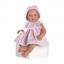 Кукла ASI Мария 43 см в розовом платье с пустышкой