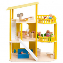 Кукольный домик Paremo "Солнечная Ривьера" с мебелью 21 предмет