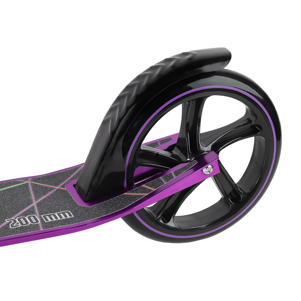 Двухколесный самокат City-Ride черно-фиолетовый складной
