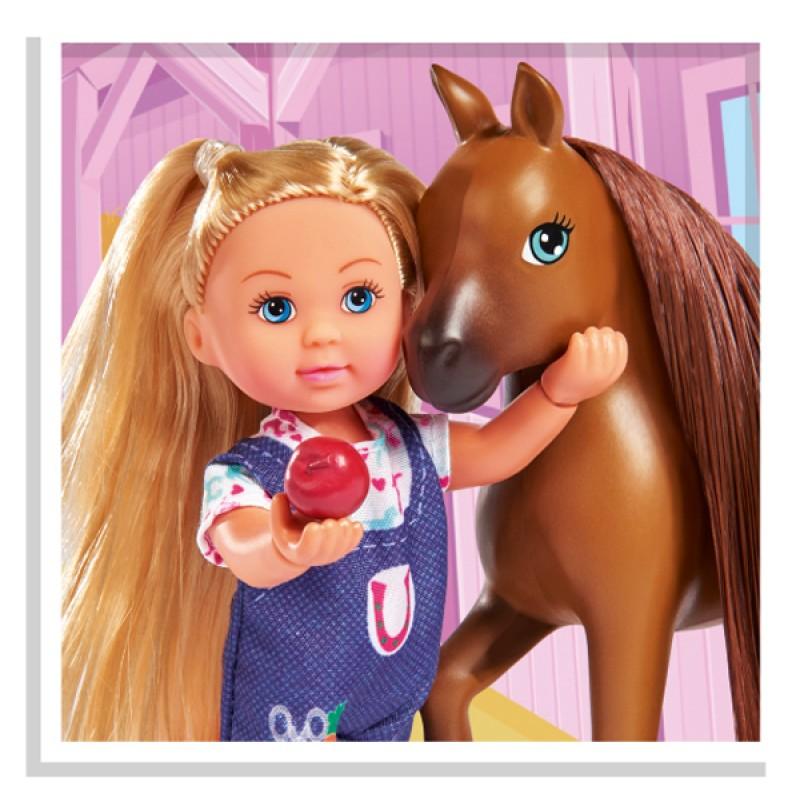 Кукла Еви Simba Набор с беременной лошадкой 12 см 