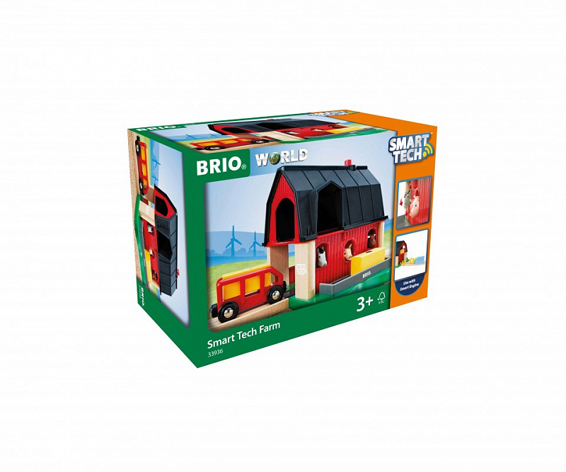 BRIO Smart Tech "Ферма" для игры с паровозиком Smart Tech,4 эл.,кор.29х20х16 см