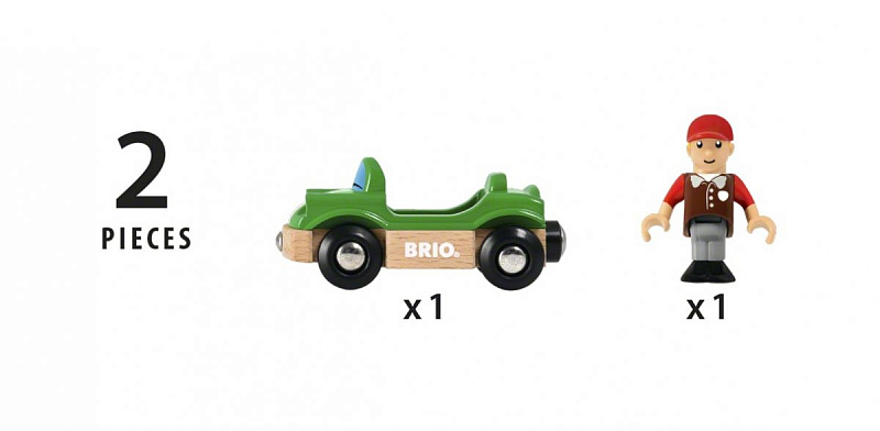 BRIO Спортивная машинка (2 элемента), блистер 15,3х4х13,3 см.