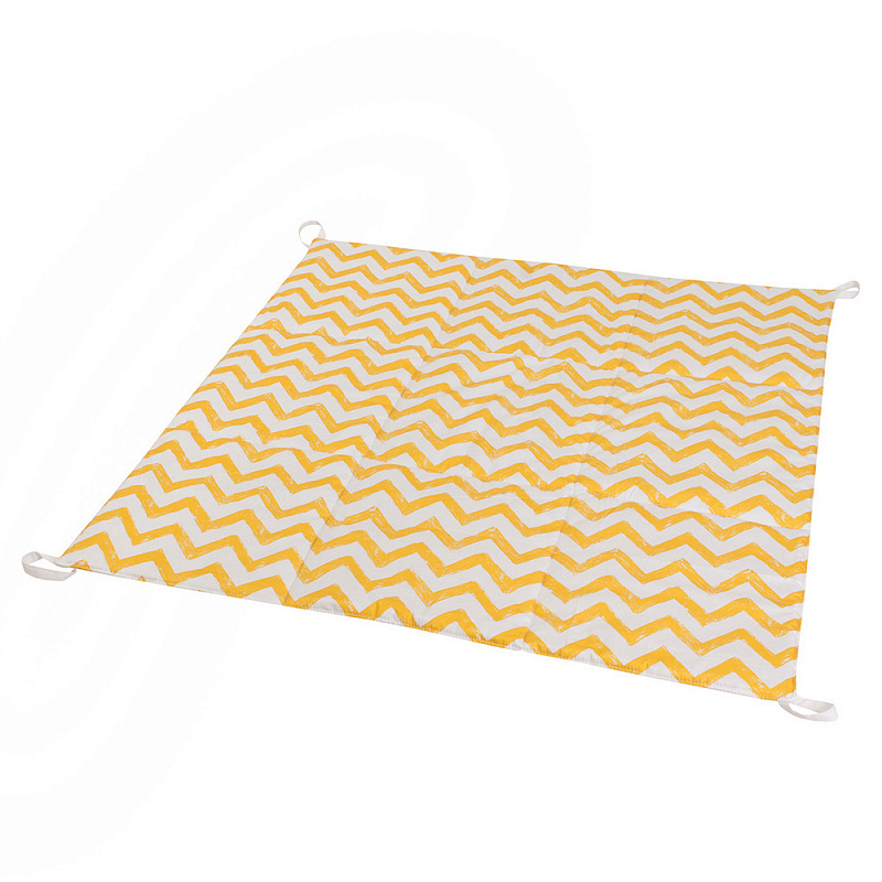 Игровой коврик для вигвама Yellow Zigzag