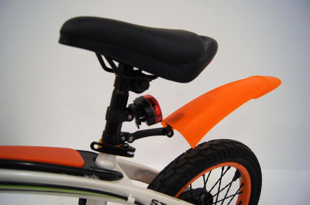 Двухколесный велосипед RiverToys 16 дюймов оранжевый