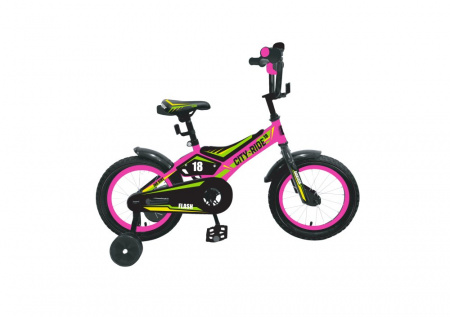 Двухколесный велосипед City-Ride Flash 16 дюймов розовый