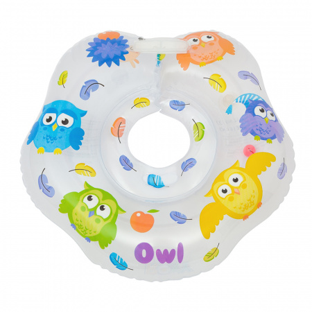 Надувной круг на шею для плавания малышей OWL