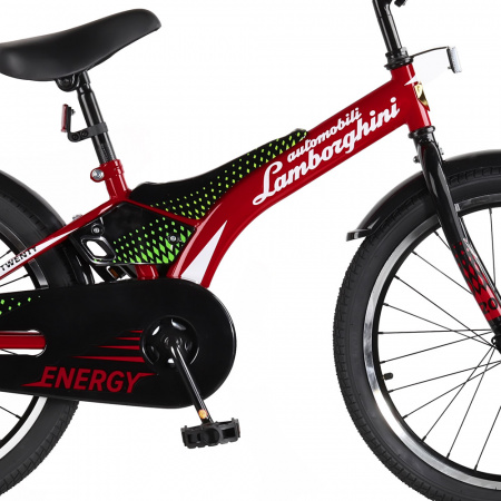 Двухколесный велосипед Automobili Lamborghini Energy красный