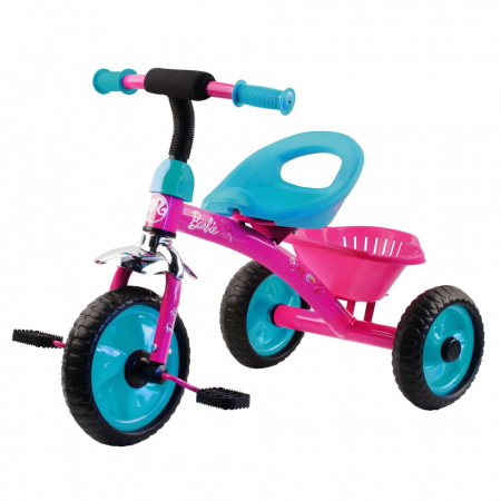 Трехколесный велосипед Barbie HB1M Голубой, Розовый