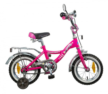 Велосипед NOVATRACK  Багира розовый 12 дюймов