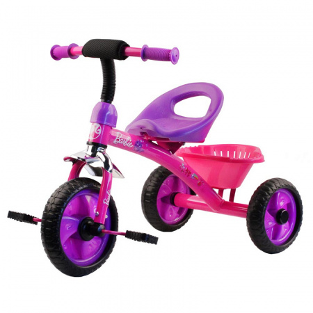 Трехколесный велосипед Barbie HB1V Сиреневый, Розовый