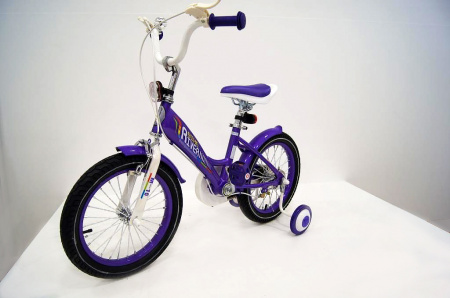 Двухколесный велосипед Rivertoys 16 дюймов фиолетовый