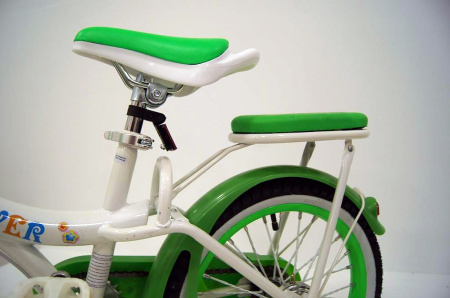 Двухколесный велосипед Rivertoys 16 дюймов зеленый