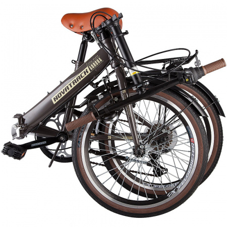 Двухколесный велосипед NOVATRACK AURORA складной, скоростной 20 дюймов