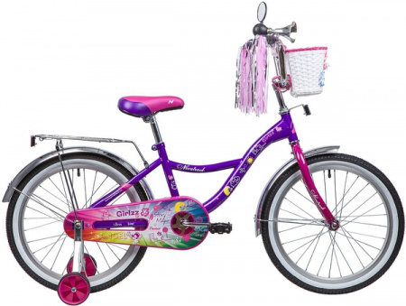 Двухколесный велосипед NOVATRACK  LITTLE GIRLZZ 20 дюймов